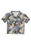 Antique Floral Aloha Shirt Mahalo Greeting Card