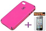 Speck Candyshell Case Lovehate Pink (Hot Pink / Black) for Iphone 4 (For AT&T) * With Free Front LCD Screen & Back Case Protectors * - New In Retail Box