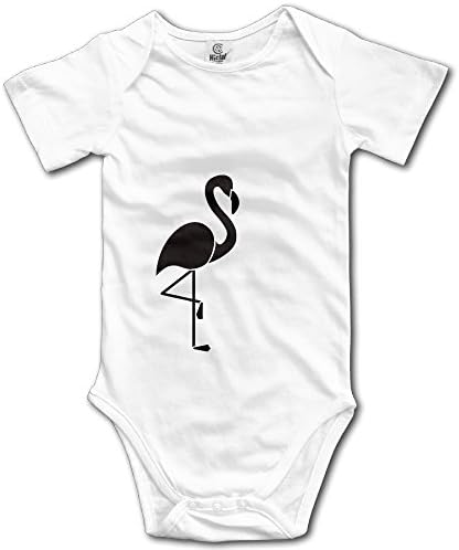 Flamingo Silhouette Triangle Romper Heather Babe Baby Onesies