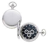 Colibri Pocket Watch Day Date and 24 Hour Sub Dial with Pocket Chain