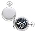 Colibri Pocket Watch Day Date and 24 Hour Sub Dial with Pocket Chain