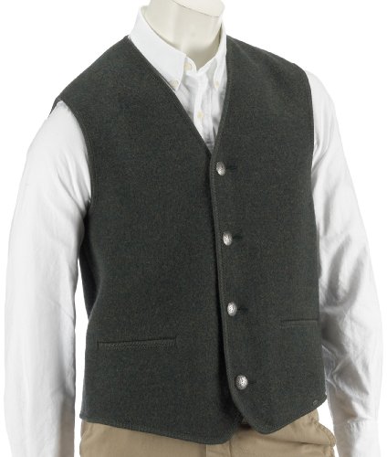 Giesswein Gilet Achim 11301 Herren Westen, Gr. 46, Grn (lodenmele) Preisvergleich