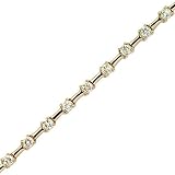 14K Yellow/White Gold 2 ct. Diamond Tennis Bracelet