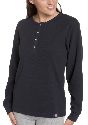 Dickies Women's Long Sleeve Thermal Knit Henley