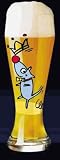 Review Ritzenhoff Tableware  / Weizen Beer Glass, Mouse Waiter, Designer Color Enamel w/ Matching Drink Coaster in Gift Box