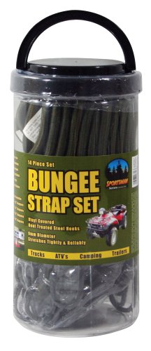 Buffalo Tools BSTRAP14 Sportsman Series Bungee Strap Set, 14-Piece