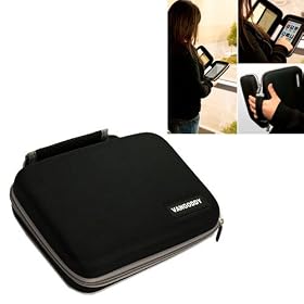 Samsung Galaxy Tab 7.0 Plus Hard Case 16GB & 32GB (Dual Core, Universal Remote, WiFi) Vangoddy Harlin Reinforced Accessories Case with handle & Unique Device Friendly Velcro Usability - BLACK