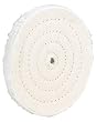 Woodstock D2513 6-Inch by 40 Ply by 1/2-Inch Hole Soft Muslin Buffing Wheel