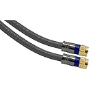 GE 87666 Quad Shielded G6 25-Feet Coaxial Cable, Gray