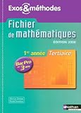 Fichier de mathématiques Bac Pro tertiaire 1e année