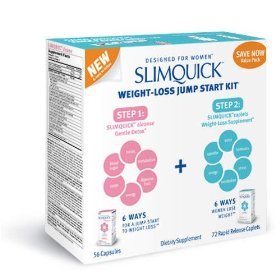 Slimquick Weight Loss Jumpstart Kit: Sq Cleanse 56ct & Sq Ni 72ct (Total of 128 Caps)