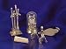 Dollhouse Miniature Set Of Brass Fireplace Tools