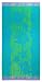 Shells & Fish Lime Green Aqua by Cotton Craft - Terry Jacquard Beach Towel size 32x63 - 500 grams 100% Pure Ringspun Cotton - Brilliant intense vibrant colors - Highly absorbent easy care machine wash - Use for picnic poolside or as a colorful bath towel - Other styles available - Butterfly, Surf Board Palm, Zebra, Wheel Anchor, Henna, Palm Tree Forest and Lily Bamboo