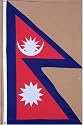 Nepal National Country Flag - 3 foot by 5 foot Polyester (New)