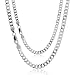 Sterling Silver Medium Curb Italian Designer title=