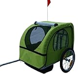 Aosom Double Child Bicycle Bike Trailer - Green
