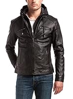 Best Mountain Cazadora Piel Casey (Negro)