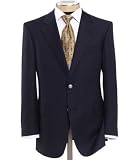 Signature Gold 2-Button Wool Navy Blazer