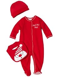 Babyworks Newborn Baby-Boys Footed Coverall and Bib with Accessory
