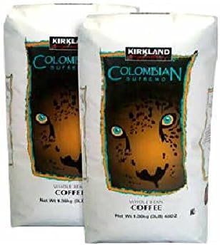Kirkland Signature Colombian Supremo Whole Bean 2-3lb Bags