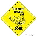 ULTIMATE FRISBEE ZONE -Sign- sport disc discs frisbees