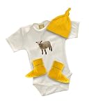 B-baby Welcome SS Onesie Gift Set, 12 - 18m, Sunflower - Lamb