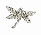 Hair Clip - Crystal Dragonfly - All Clear (81)