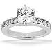 14K White Gold Round Cut Diamond Promise Engagement Ring (0.80ct.tw, HI Color, SI2-3 Clarity)
