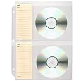 StoreSMART - Binder Page for 2 CDs & Cards - 25-Pack - For 3-Ring Binders - Clear Plastic - R931FD-25