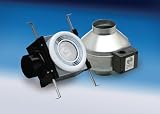 Fantech PB110F Bathroom Exhaust Fan 4 Duct - 110 CFM Energy Star Rated 14-watt Fluorescent Light
