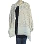 White Stoles Wool with Thread Embroidery India 80 x 27 inches (esrf050)