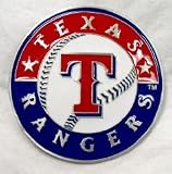 Texas Rangers Enamel Pewter Buckle, MLB Baseball Buckle