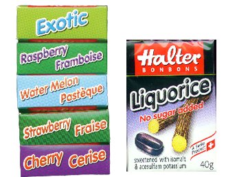 Halter - Liquorice Hard Candies - Sugar Free Low Carb - 40 G by Halter Bonbons