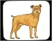 Mouse Pad with bulldog, standing, pet, dog, golden