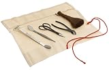 Ashcroft Gardens 5-Piece Bonsai Tool Set with Canvas Roll-Up Bag