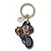 Taz On Motorcycle Plastisol Key Chain