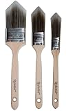 Styletto 00046 Precision Brushes For Trimming and Edging, Set of 3