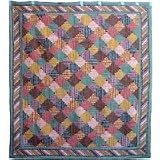 Quilt Twin Harvest Log Cabin