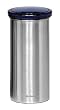 Brabantia Edelstahl Vorratsdose 362125 mit Lift blau f�r Tee- und Kaffeepads