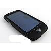 BLACK RUBBERIZED SNAP ON HARD SKIN FACEPLATE PHONE SHIELD COVER CASE FOR HTC NEXUS 1 NEXUS ONE + BELT CLIP