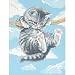 HANG ON KITTY PAINT BY NUMBER