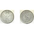 German Federal Republic 1965-D 5 Deutschmark, KM-112.1