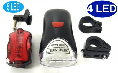 LED SET Fahrradbeleuchtung Fahrradlampe Fahrradlicht