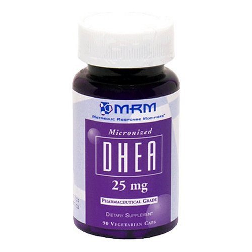 MRM Micronized DHEA Vegetarian Capsules, 25 mg, 90-Count Bottles (Pack of 3)