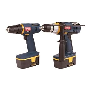Ryobi CDI-1801CD Cordless Twin Pack Impact driver + Drill Driver 18v