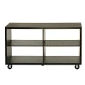 4-Cube Rolling Storage - Espresso (2x2)