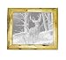 Log Framed Wildlife Deer Etched Mirror Rustic Cabin Wall Decor