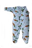 New Jammies Organic Cotton Footsie Romper Carrot Top Kisses, 12 Months
