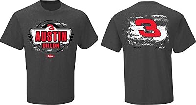 Austin Dillon #3 NASCAR Dow Chemical Fan Up T-Shirt-Charcoal Gray