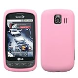 Light Pink Silicone Skin / Case / Cover for LG Optimus S LS670 / Optimus U  ....